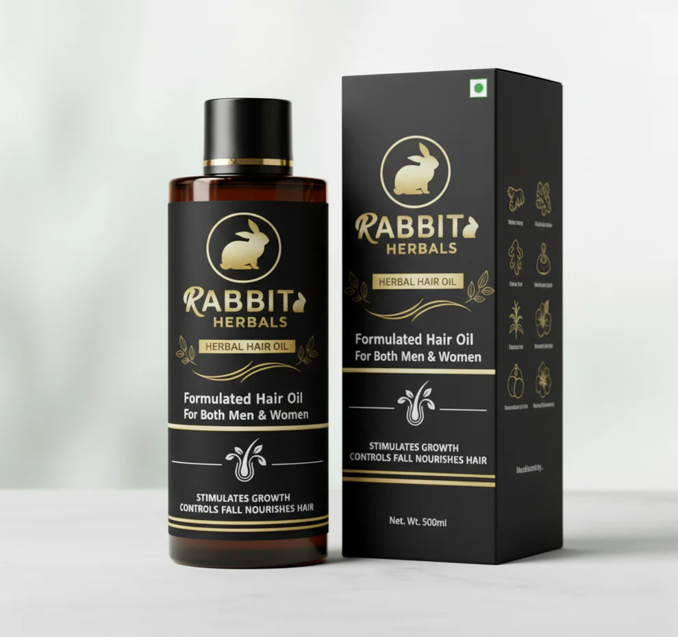 Rabbit Herbal Hair Oil – 100% Stronger, Healthier Growth ⭐⭐⭐⭐⭐ 4.9/5